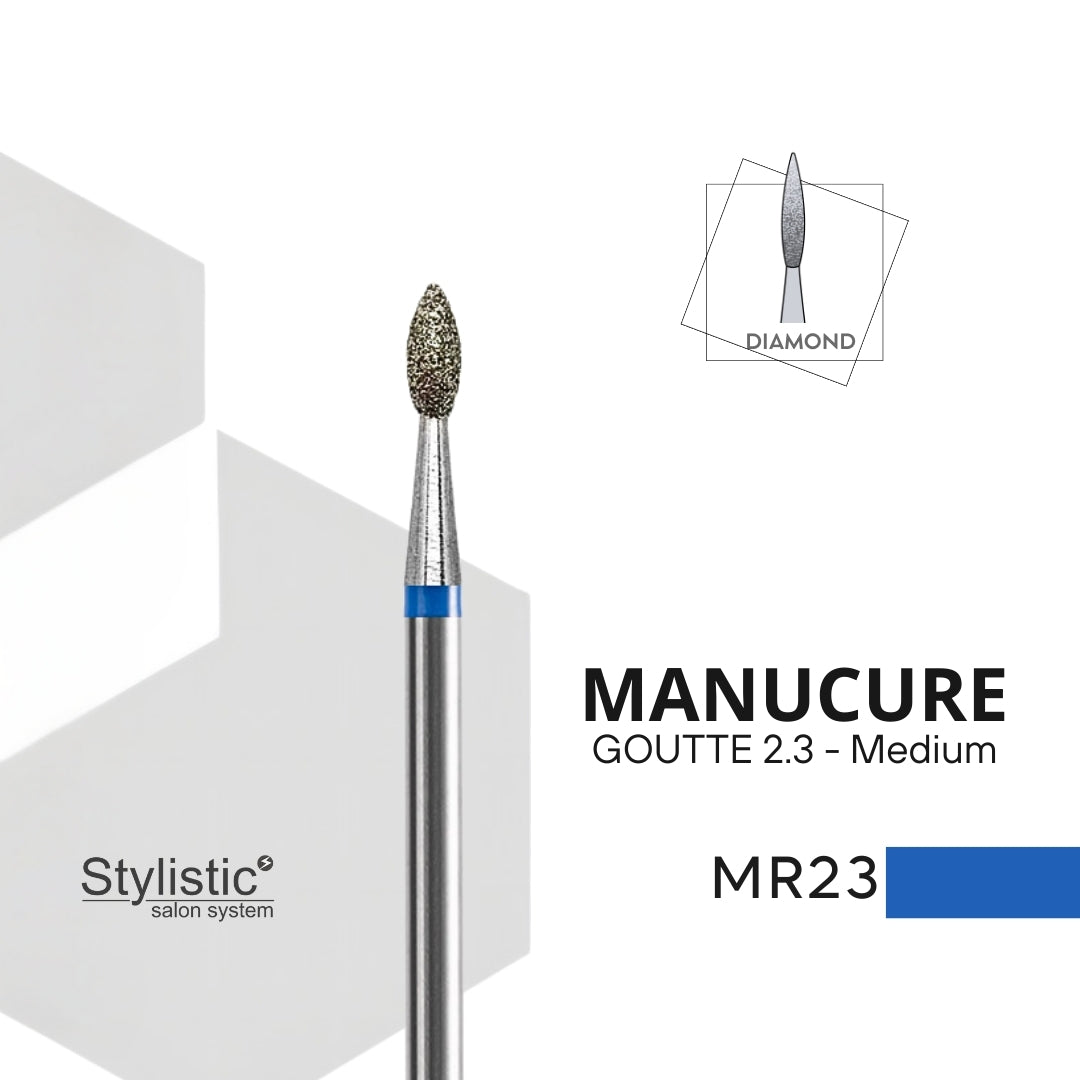 EMBOUT DIAMANT MR23 GOUTTE / DROP 2.3 mm  - Medium