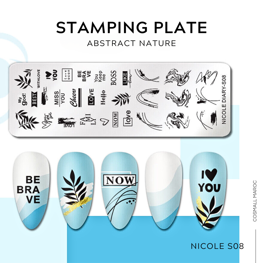 STAMPING PLATE NICOLE S08