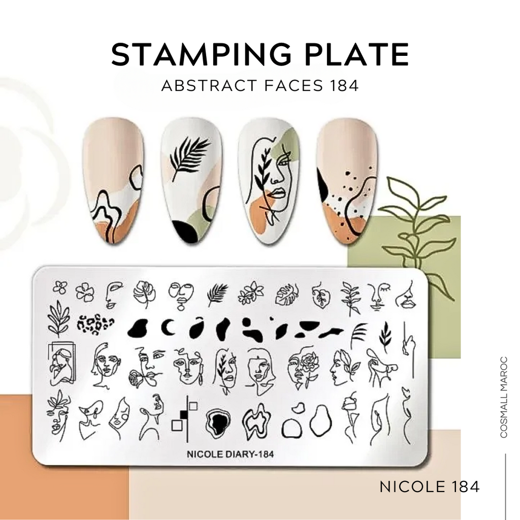 STAMPING ABSTRACT FACES - 184