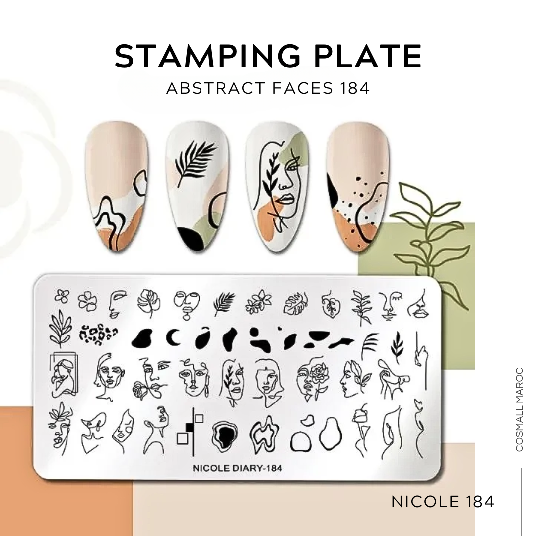 STAMPING ABSTRACT FACES - 184