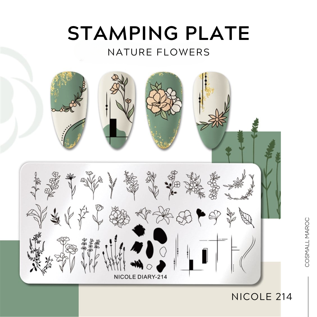STAMPING NATURE FLOWERS - NICOLE 214