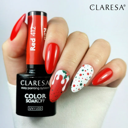 Claresa Vernis Hybride RED 412 -5g