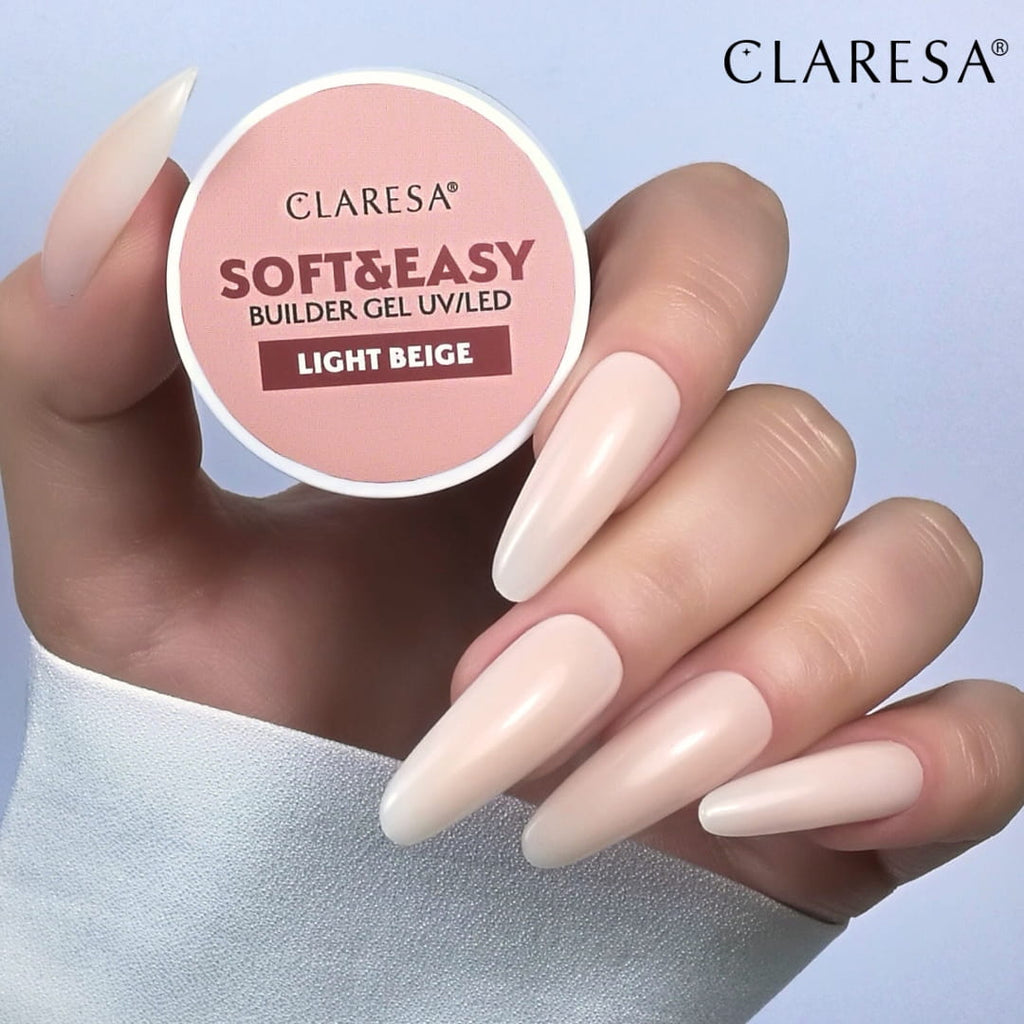 CLARESA BUILDER GEL SOFT&EASY LIGHT BEIGE 45 g