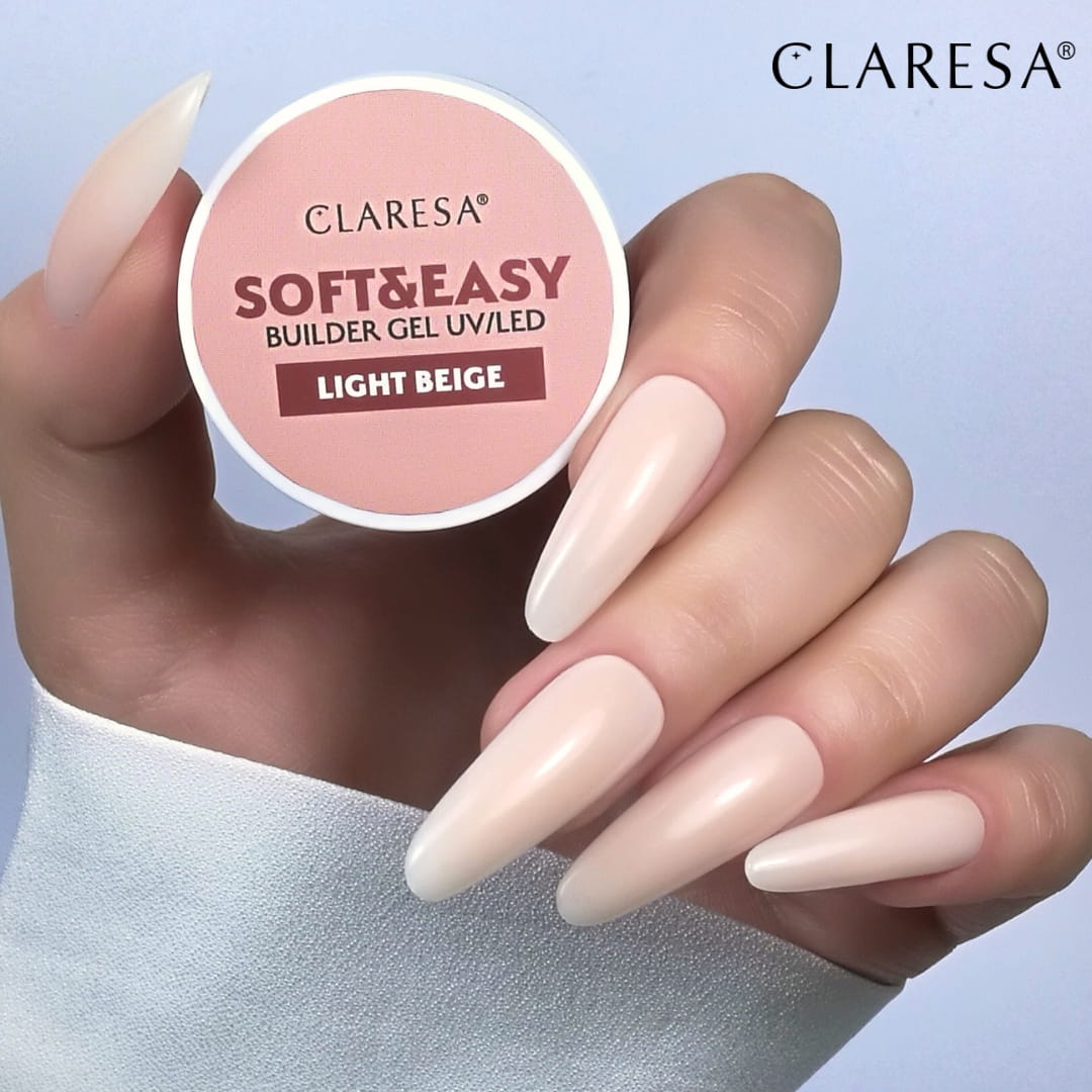 CLARESA BUILDER GEL SOFT&EASY LIGHT BEIGE 45 g