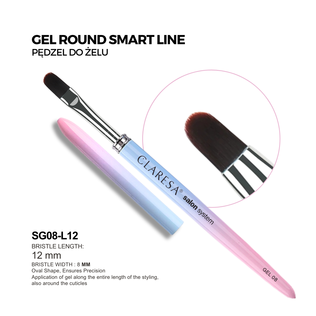 PINCEAU GEL OVAL SMART- SG08-L12