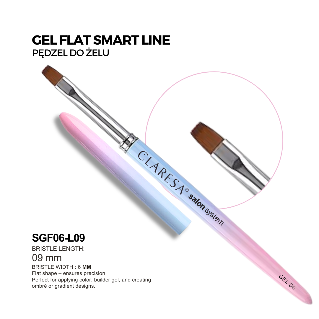 PINCEAU GEL PLAT SMART  SGF06-L09