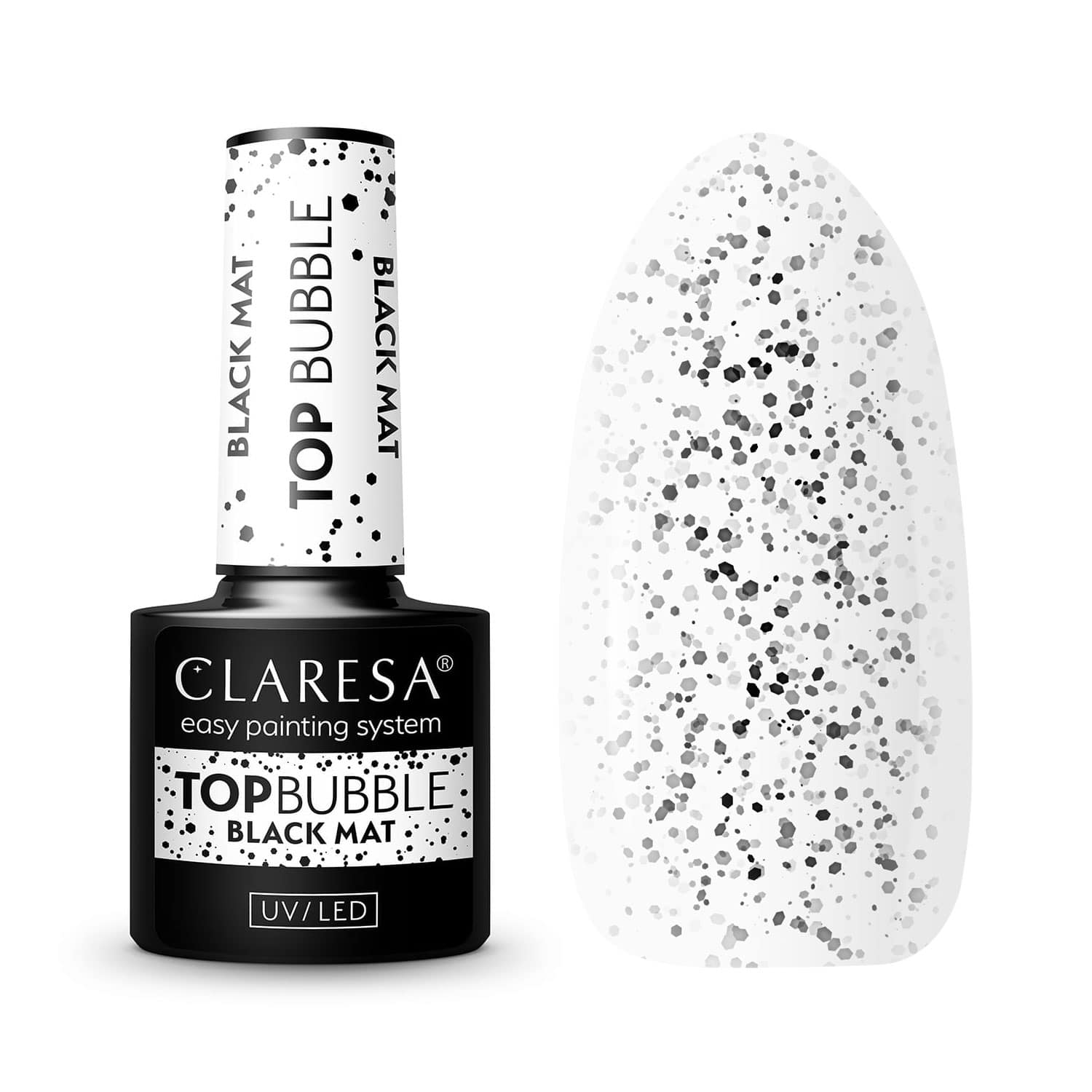 Claresa Top Bubble black Matt No wipe -5g-L