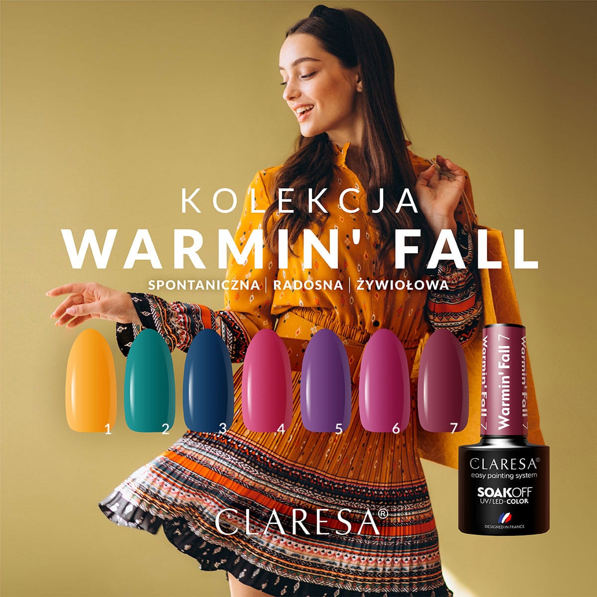 Claresa Vernis Hybride WARMIN FALL 1 -5g