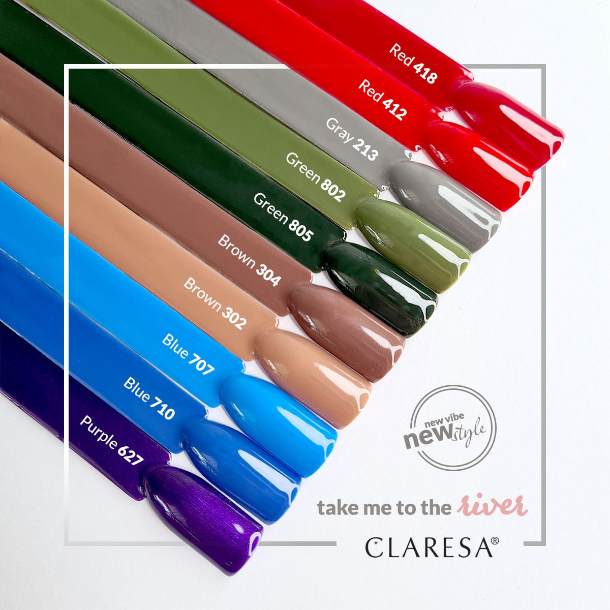 Claresa Vernis Hybride RED 418 -5g