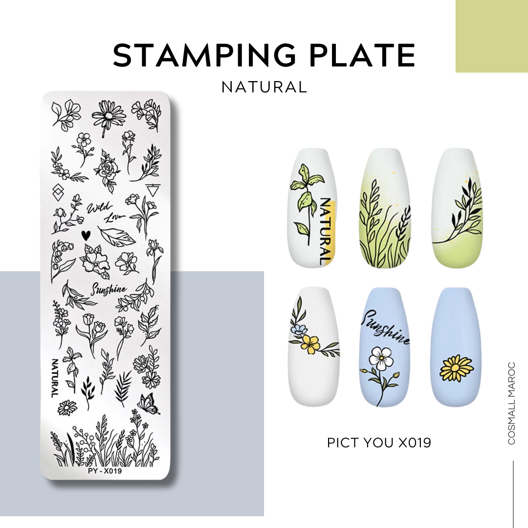 STAMPING PLATE NATURAL PY-X019 S
