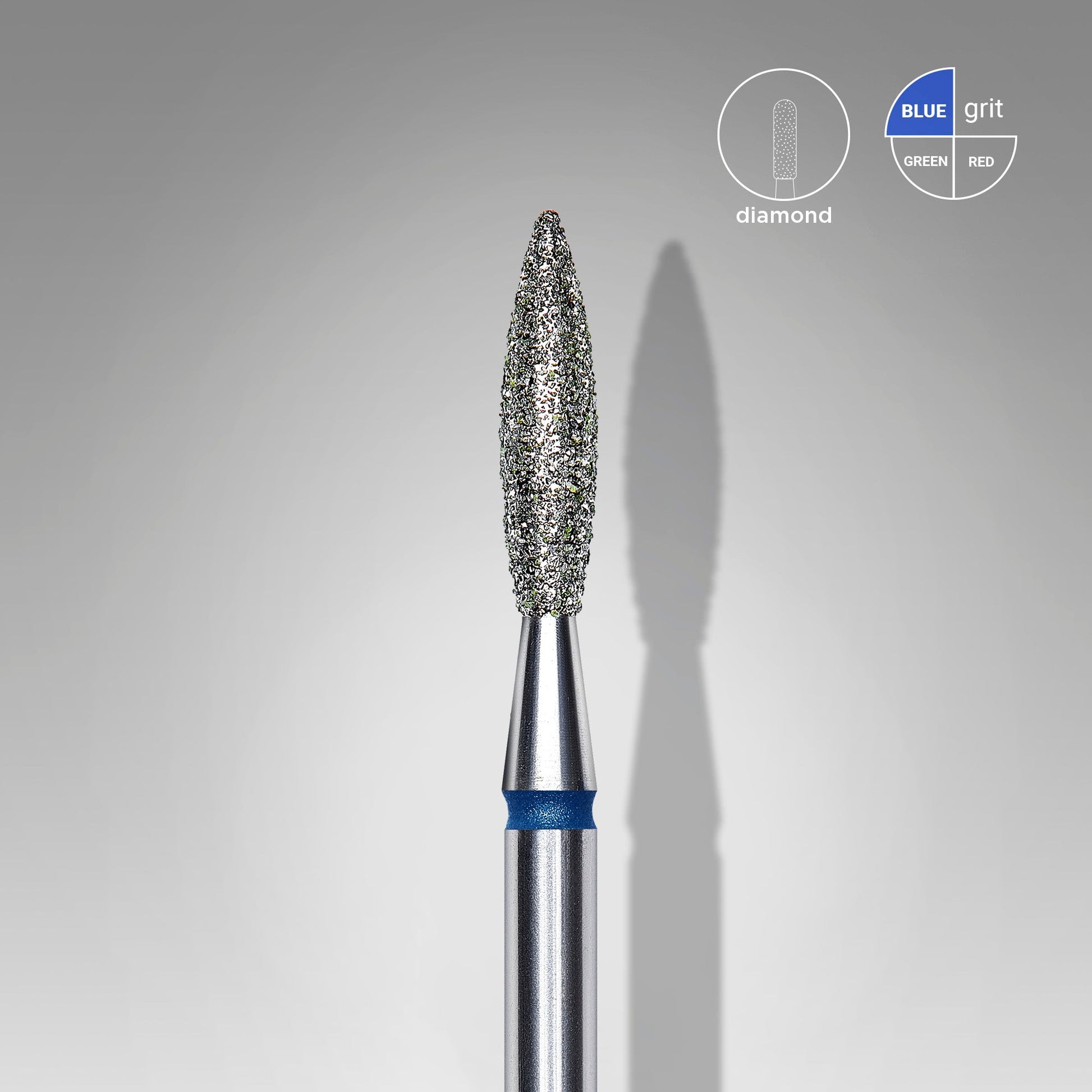 Embout diamantée flamme bleue EXPERT diamètre de la tête 2,3 mm / partie travaillante 10 mm