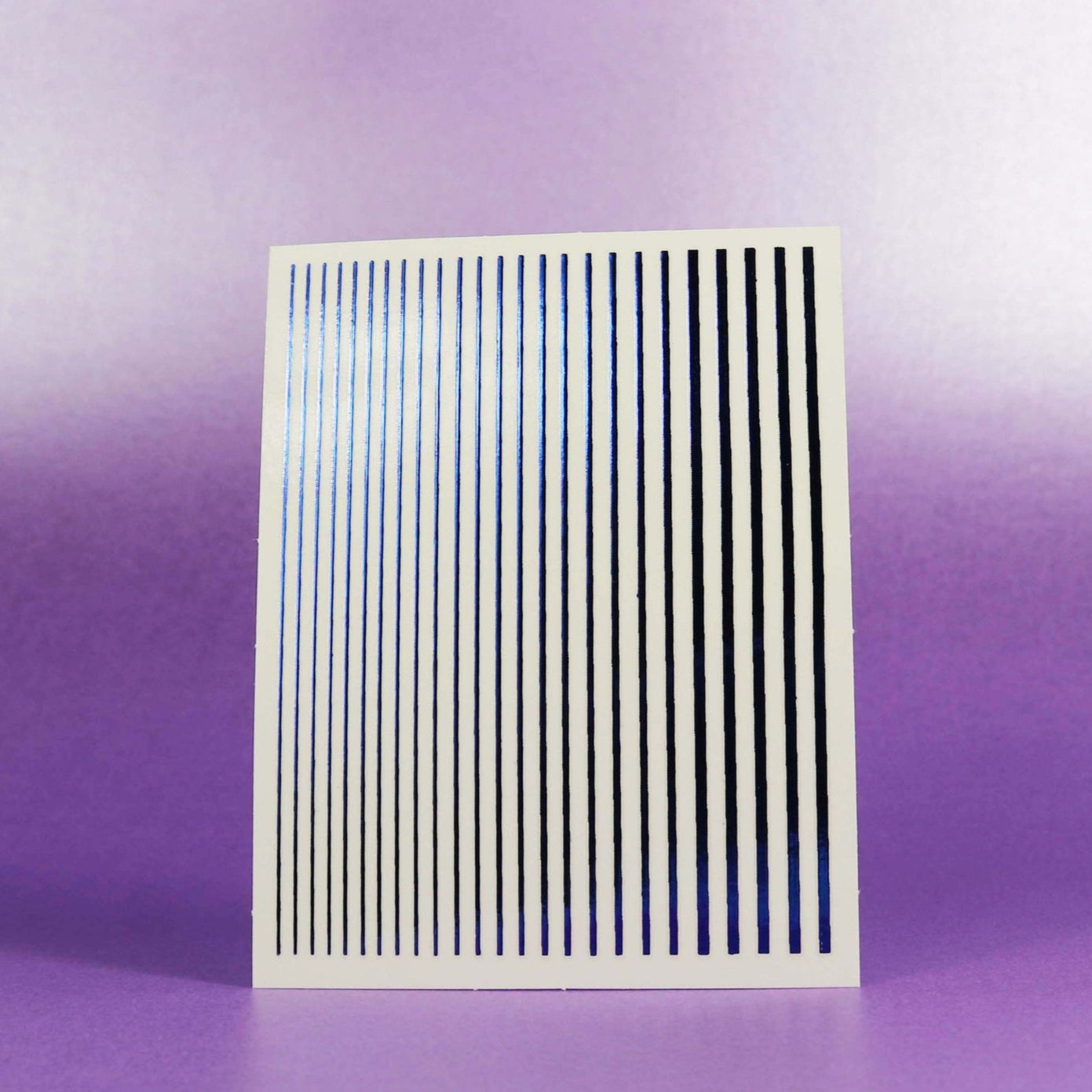 SMOOTH STRIPE NAIL ART STICKER 09 BLEU