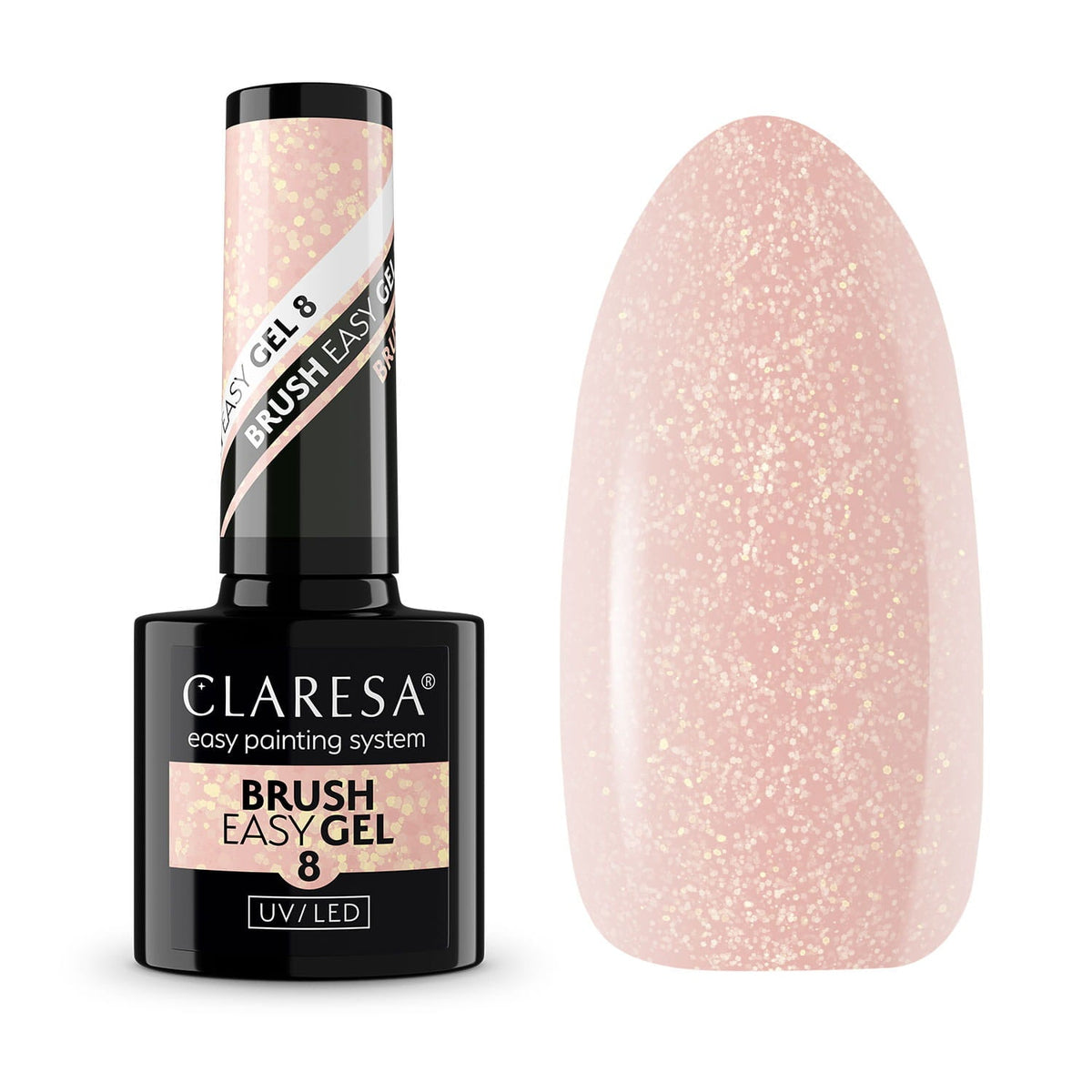 CLARESA BRUSH EASY GEL 8