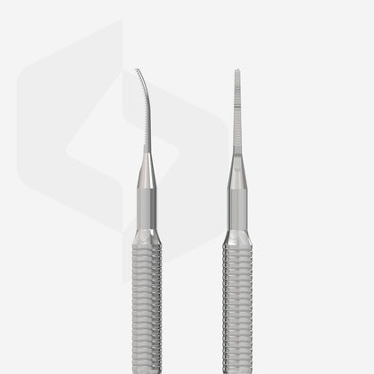 Lime à ongles pour pédicure EXPERT 60 TYPE 4 (lime à ongles droite et étroite et lime étroite à extrémité courbée)