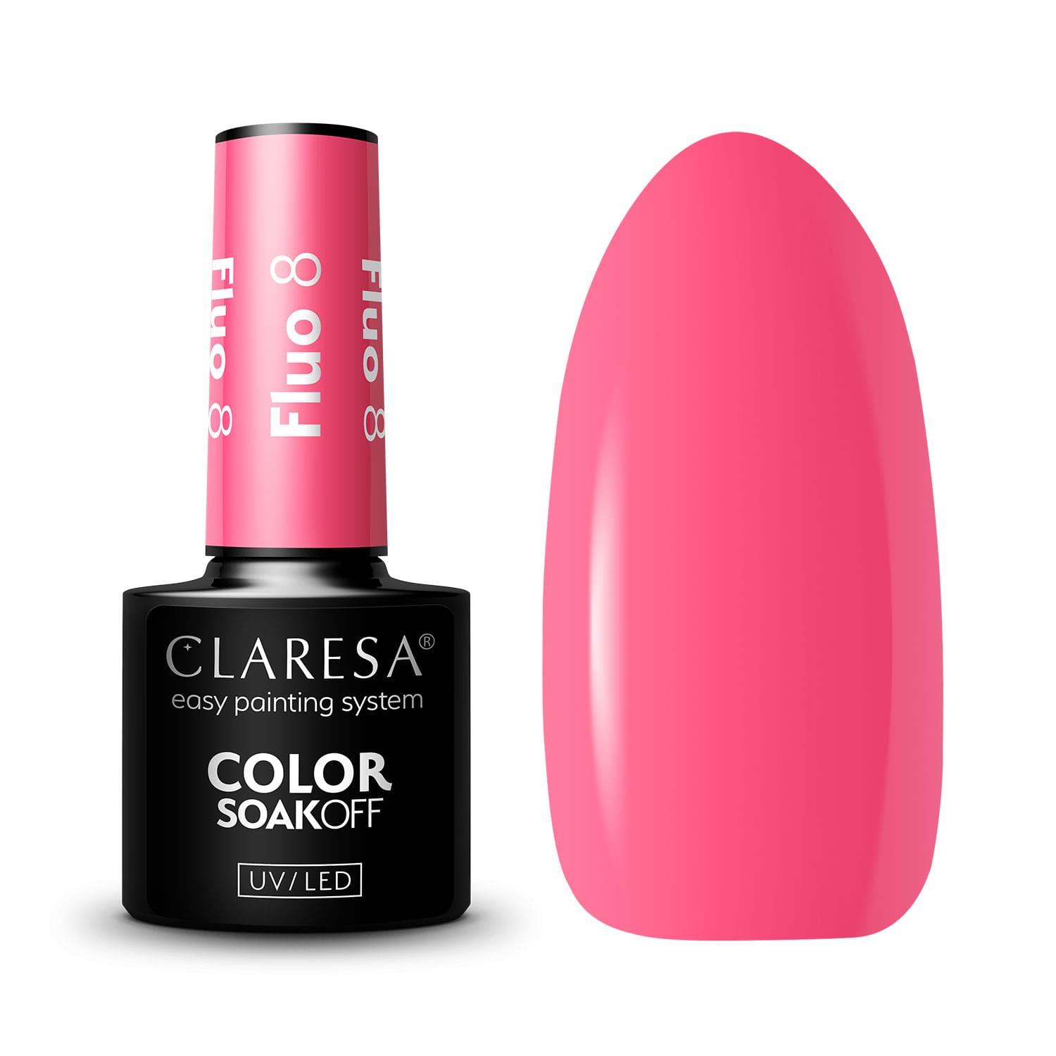 CLARESA vernis hybride fluo 8 -5g