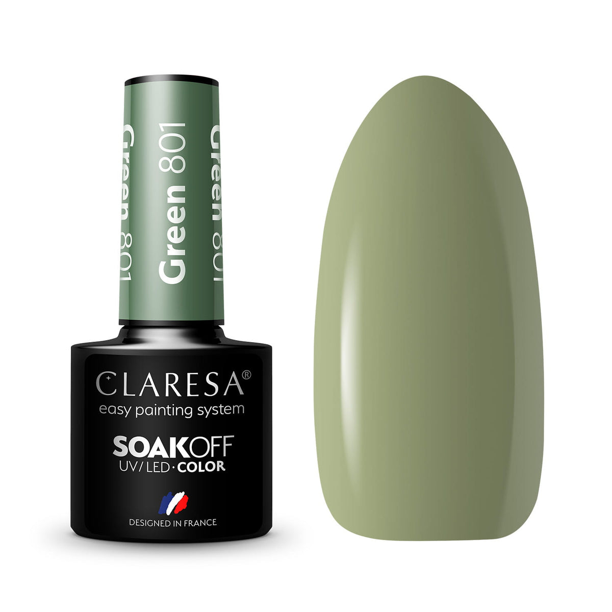 Claresa Vernis Hybride GREEN 801 -5g