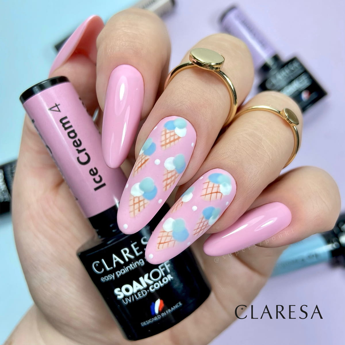 Claresa Vernis Hybride ICE CREAM 4 -5g