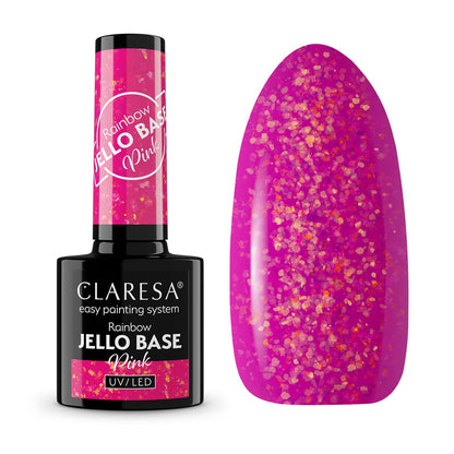 CLARESA RAINBOW JELLO BASE PINK-L