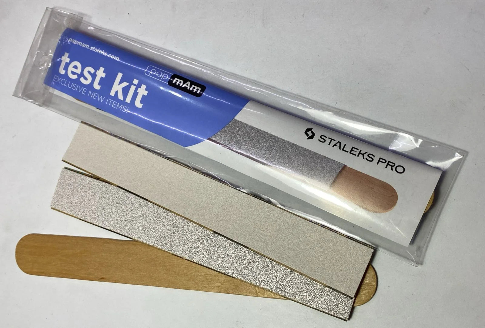 Test Kit Expert PapmAm Mix Files On A Wooden Base 100/180/240 STALEKS