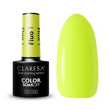 CLARESA vernis hybride fluo 1 -5g