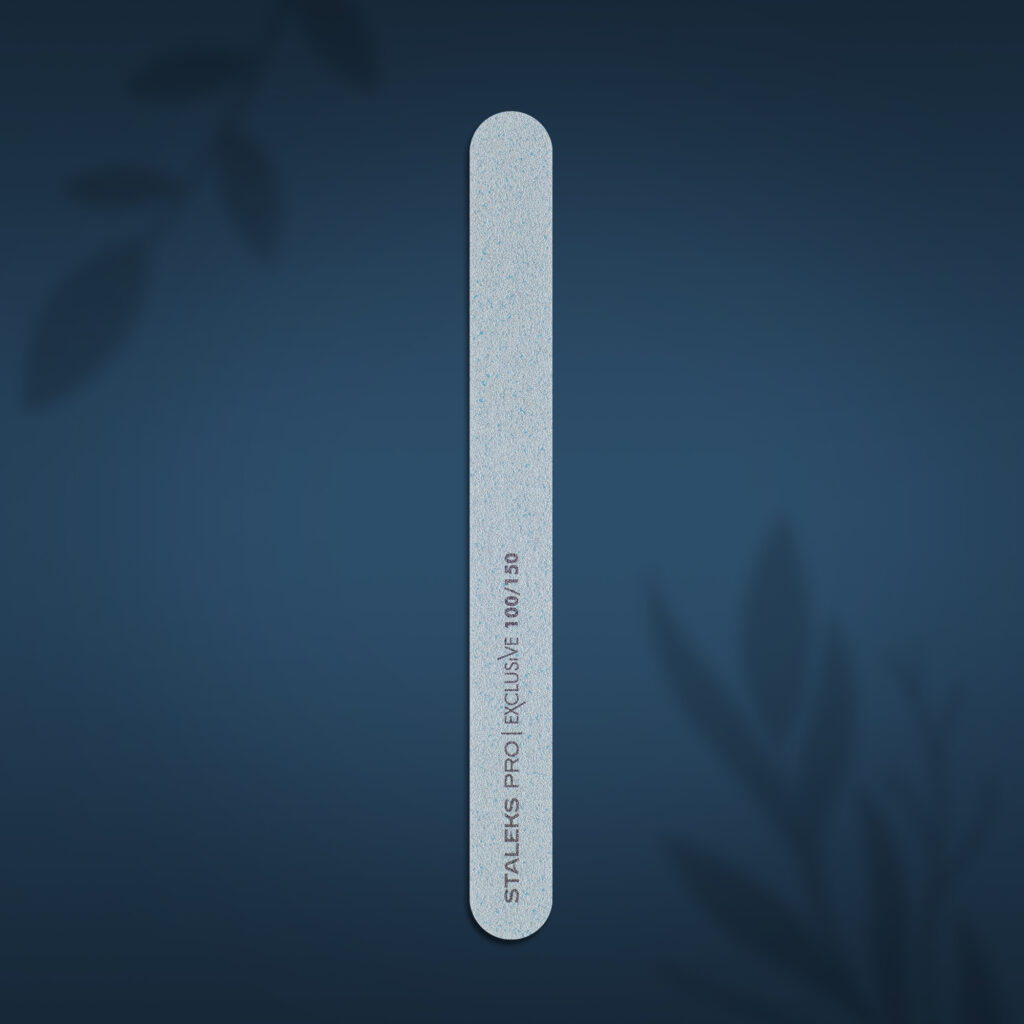 Mineral straight nail file Staleks Pro Exclusive, 100/150 grit