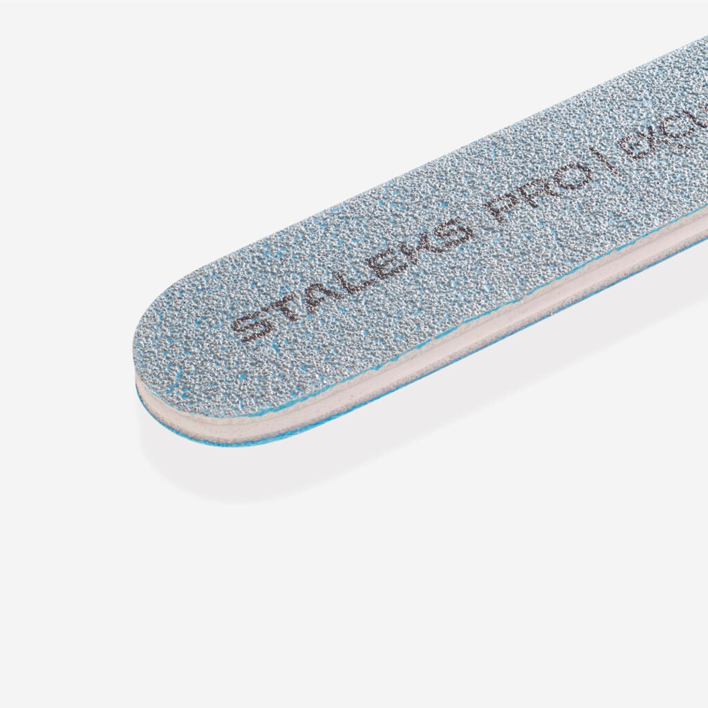 Mineral straight nail file Staleks Pro Exclusive, 100/150 grit