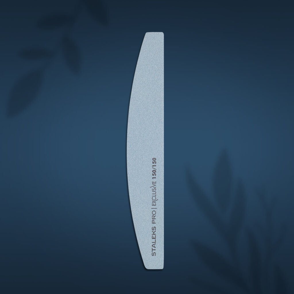 Mineral crescent nail file Staleks Pro Exclusive, 100/180 grit