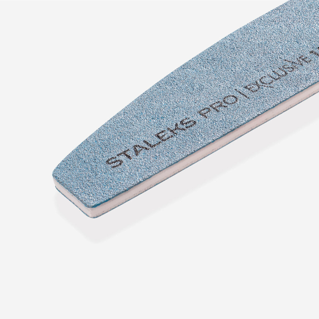 Mineral crescent nail file Staleks Pro Exclusive, 100/180 grit