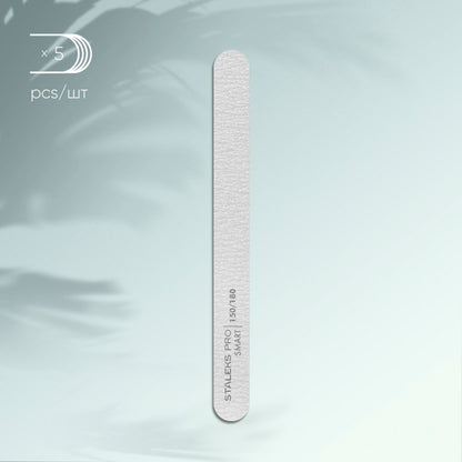 Mineral nail file Staleks Pro Smart, 5 PIECES 150/180 grit (straight)