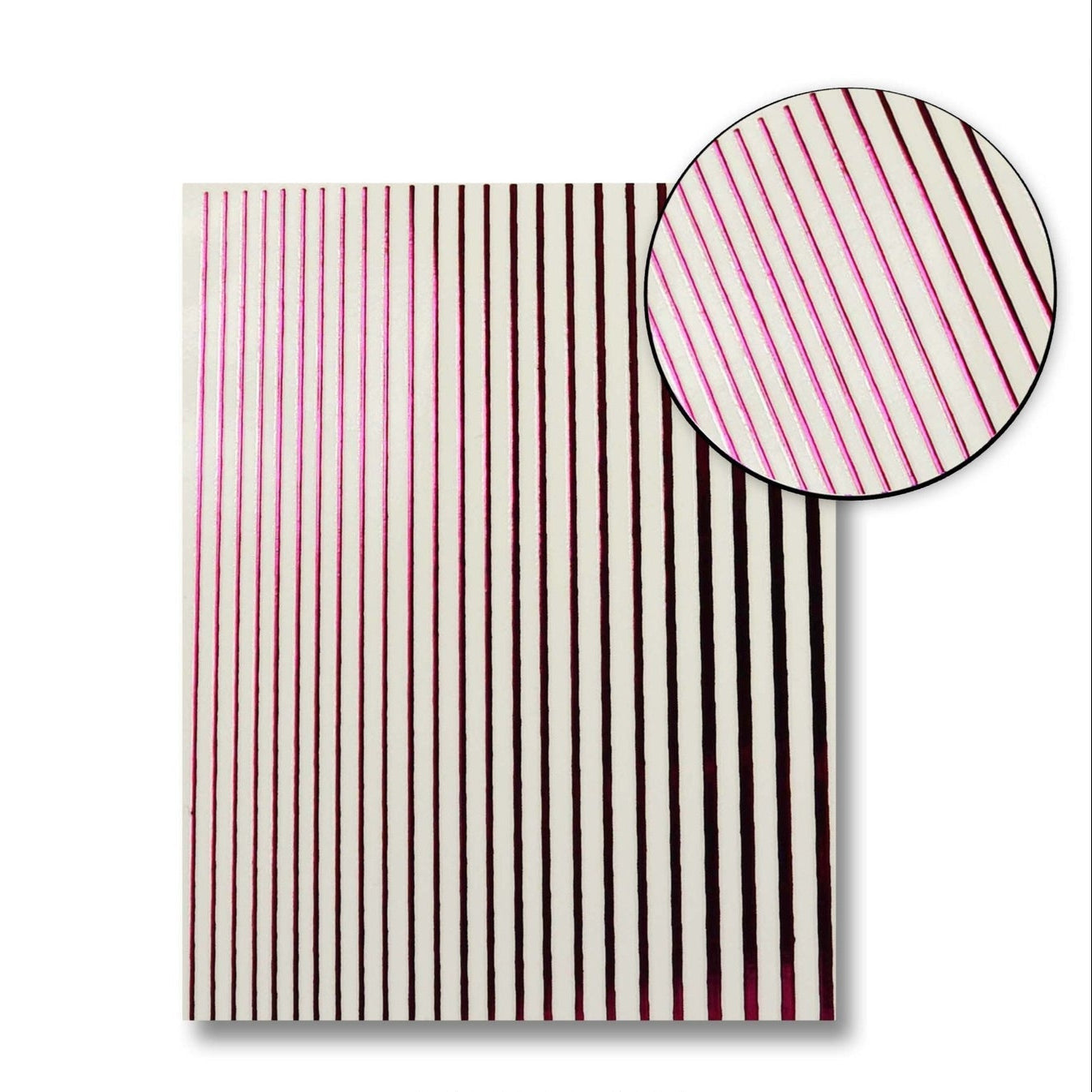 SMOOTH STRIPE NAIL ART STICKER 10 ROSE