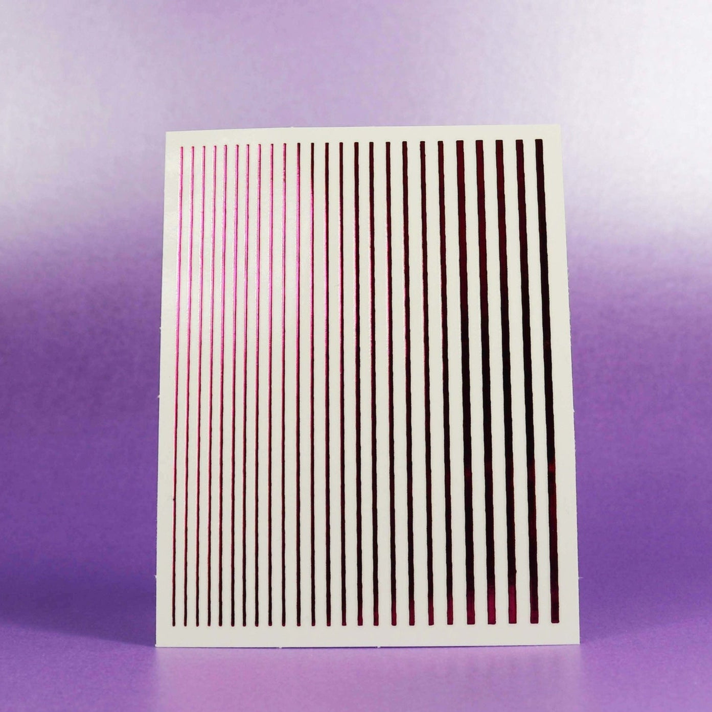SMOOTH STRIPE NAIL ART STICKER 10 ROSE