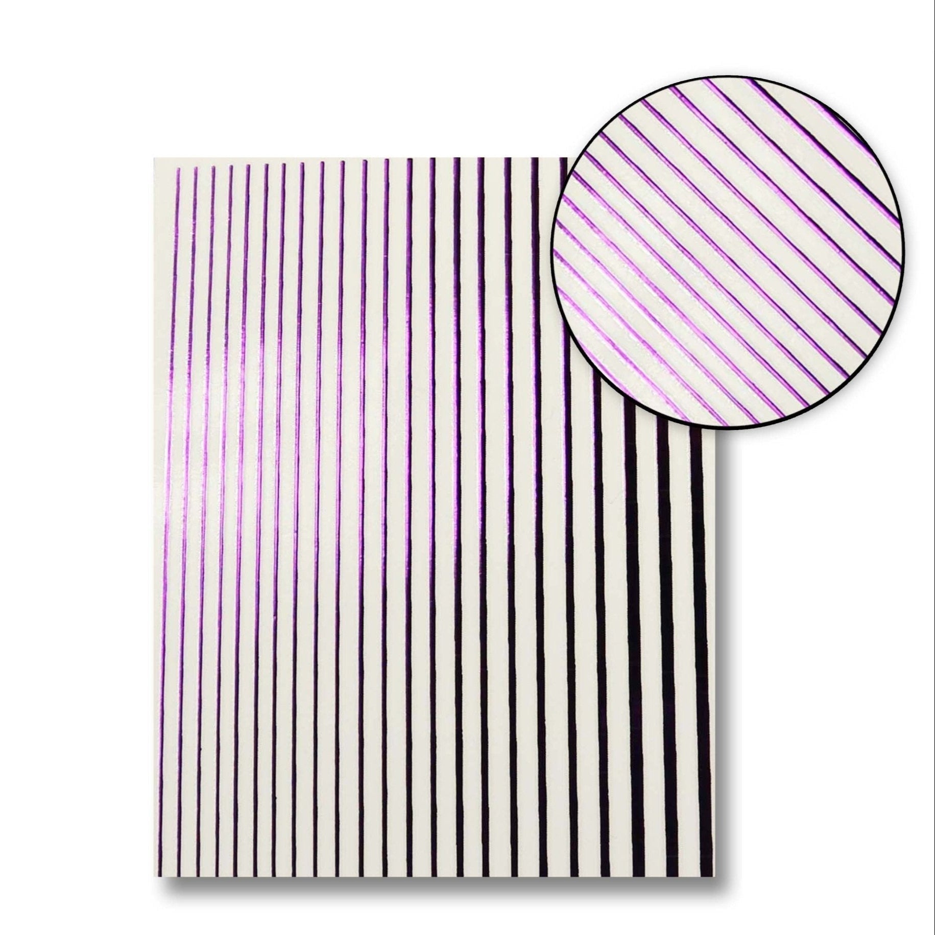 SMOOTH STRIPE NAIL ART STICKER 08 VIOLET