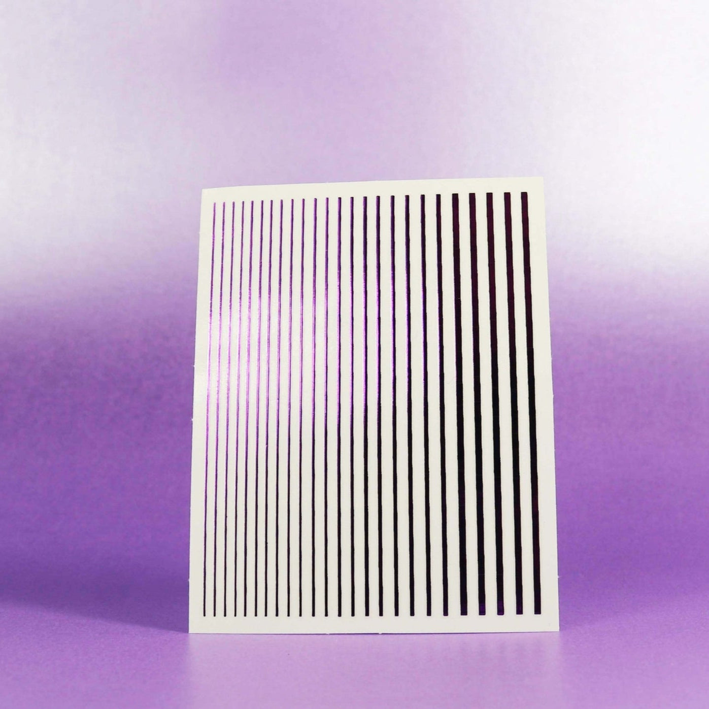 SMOOTH STRIPE NAIL ART STICKER 08 VIOLET