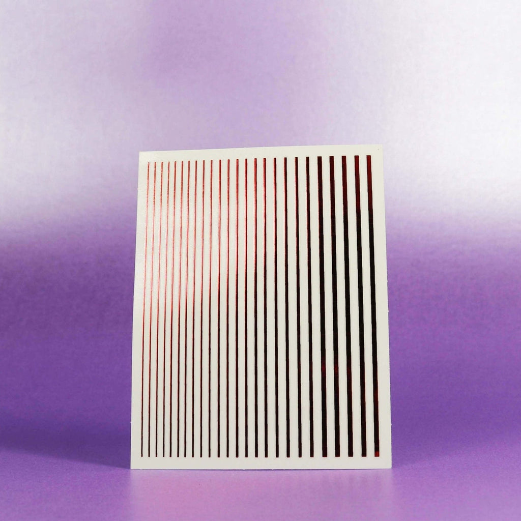 SMOOTH STRIPE NAIL ART STICKER 06 ROUGE