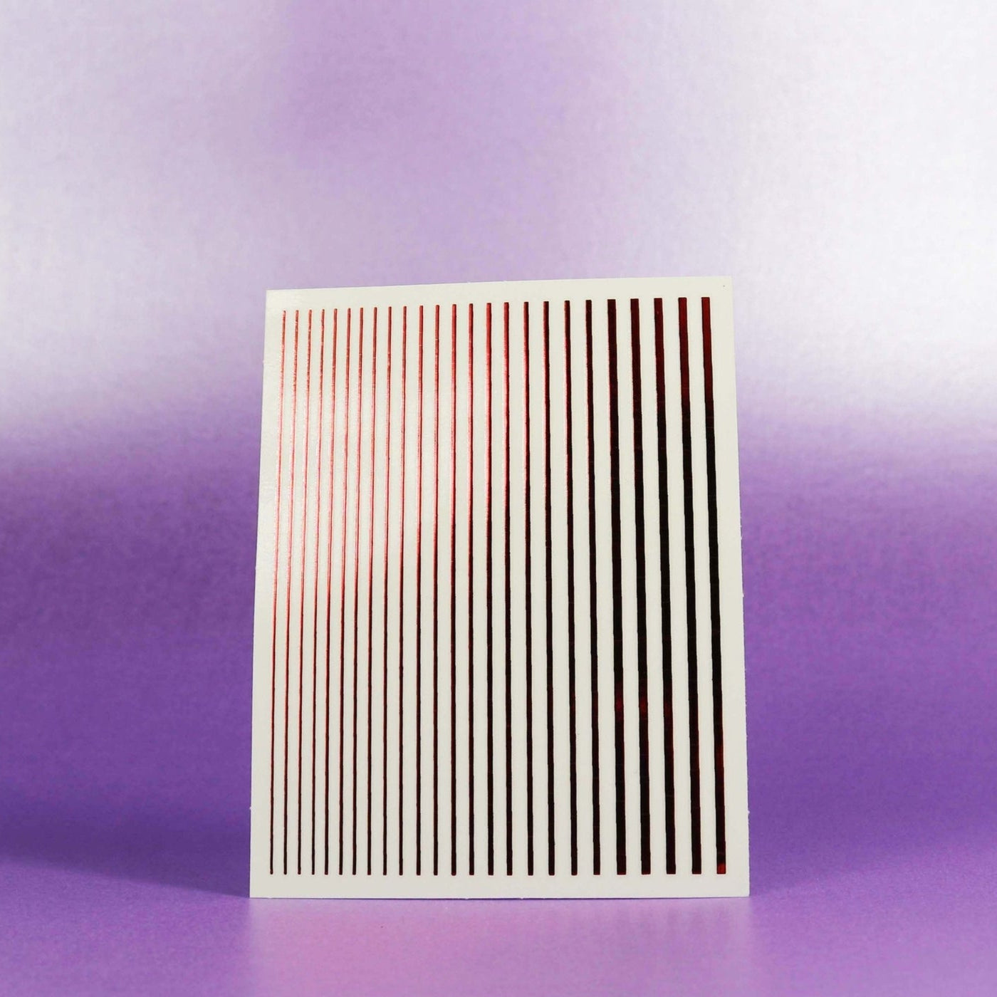SMOOTH STRIPE NAIL ART STICKER 06 ROUGE