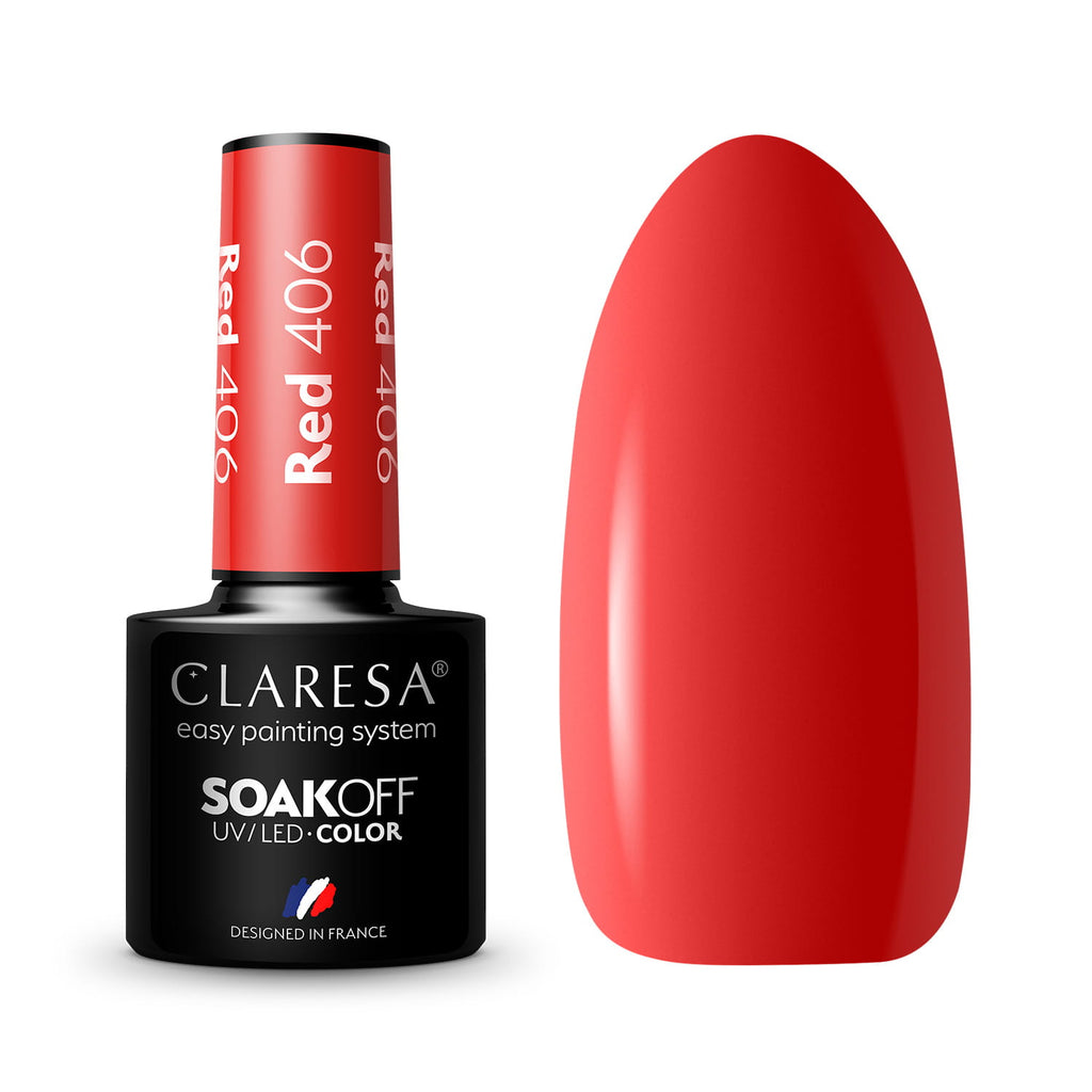Claresa Vernis Hybride RED 406 5g