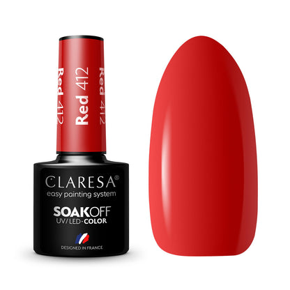 Claresa Vernis Hybride RED 412 -5g