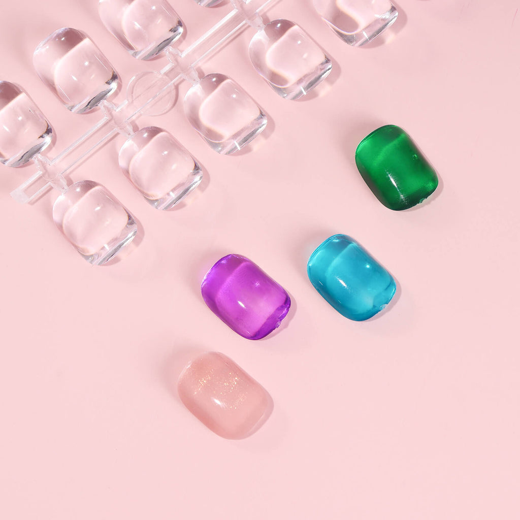 SQUARE NAIL ART DISPLAY | COLOR CHART TIPS | CLEAR | 120 PCS