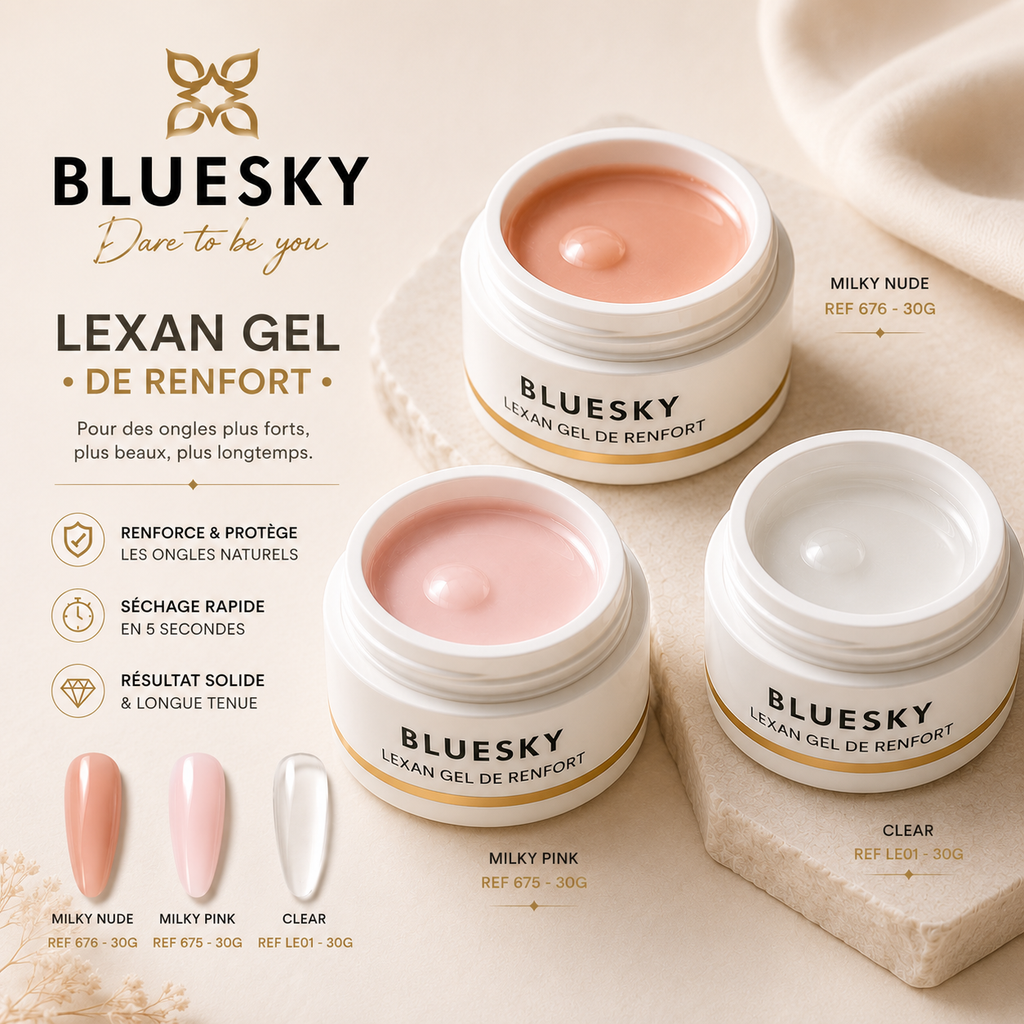 LEXAN  GEL DE RENFORT  676 MILKY NUDE | 30G SOAK OFF
