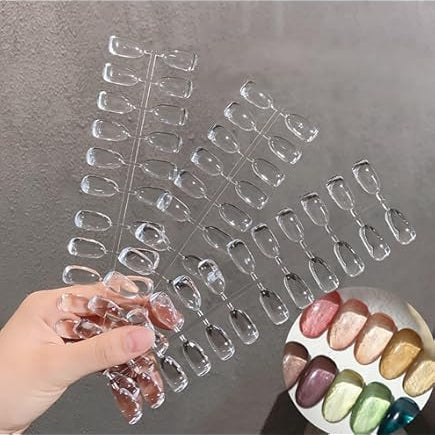 ALMOND NAIL ART DISPLAY | COLOR CHART TIPS | CLEAR | 160 PCS