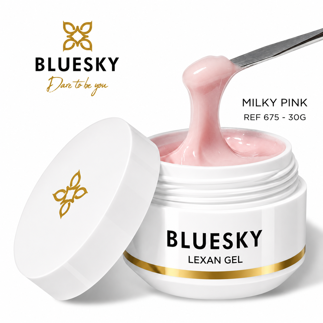 LEXAN  GEL DE RENFORT 675 MILKY PINK | 30G SOAK OFF