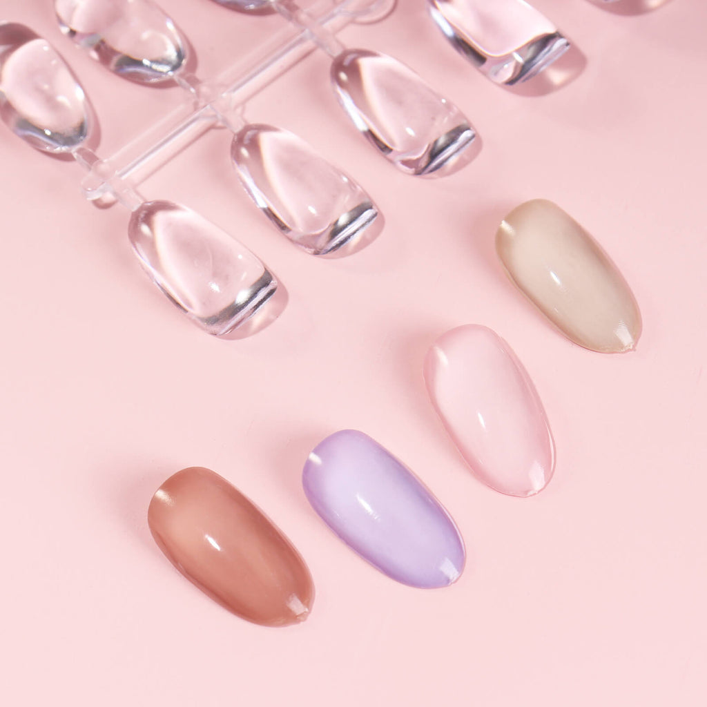 ALMOND NAIL ART DISPLAY | COLOR CHART TIPS | CLEAR | 160 PCS