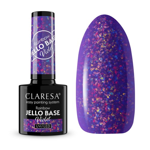 CLARESA RAINBOW JELLO BASE VIOLET-L