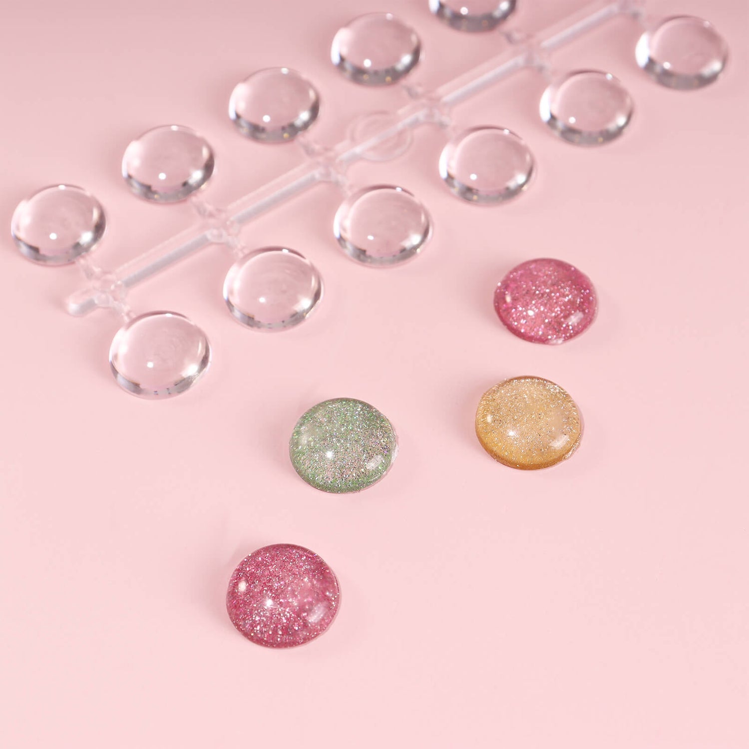 BIG CIRCLE NAIL ART DISPLAY | COLOR CHART TIPS | CLEAR | 160 PCS