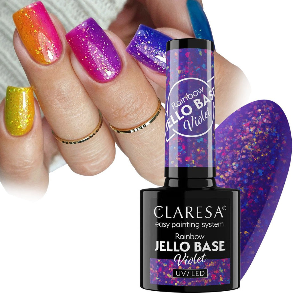 CLARESA RAINBOW JELLO BASE VIOLET-L
