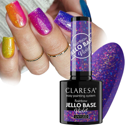 CLARESA RAINBOW JELLO BASE VIOLET-L