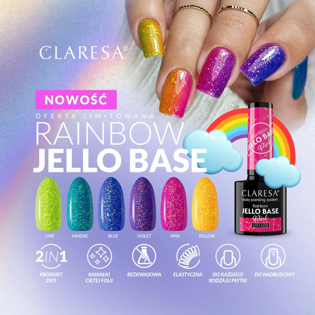 CLARESA RAINBOW JELLO BASE VIOLET-L