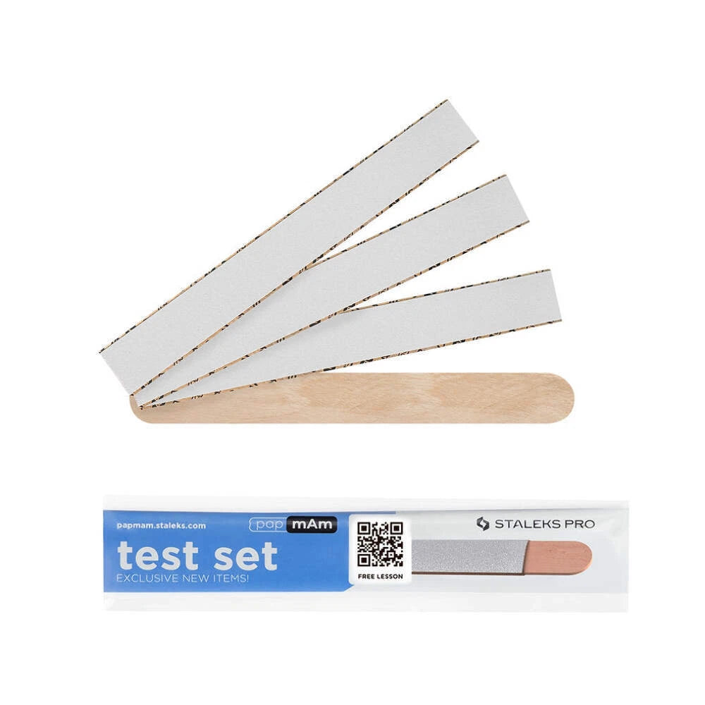 Test Kit Expert PapmAm Mix Files On A Wooden Base 100/180/240 STALEKS