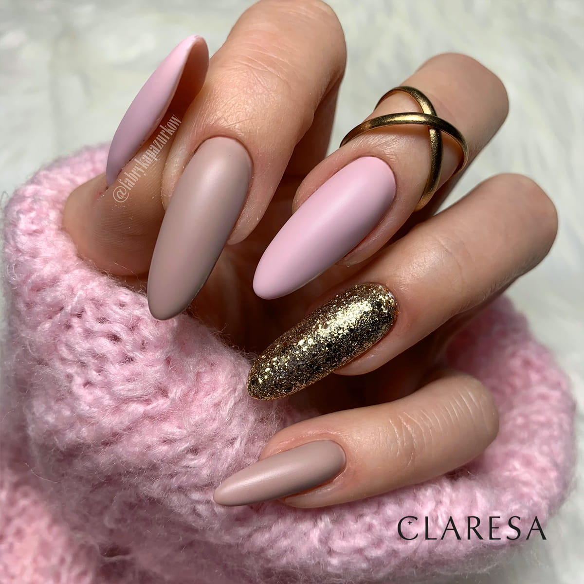 CLARESA LAKIER HYBRYDOWY GLITTER 3 5 g